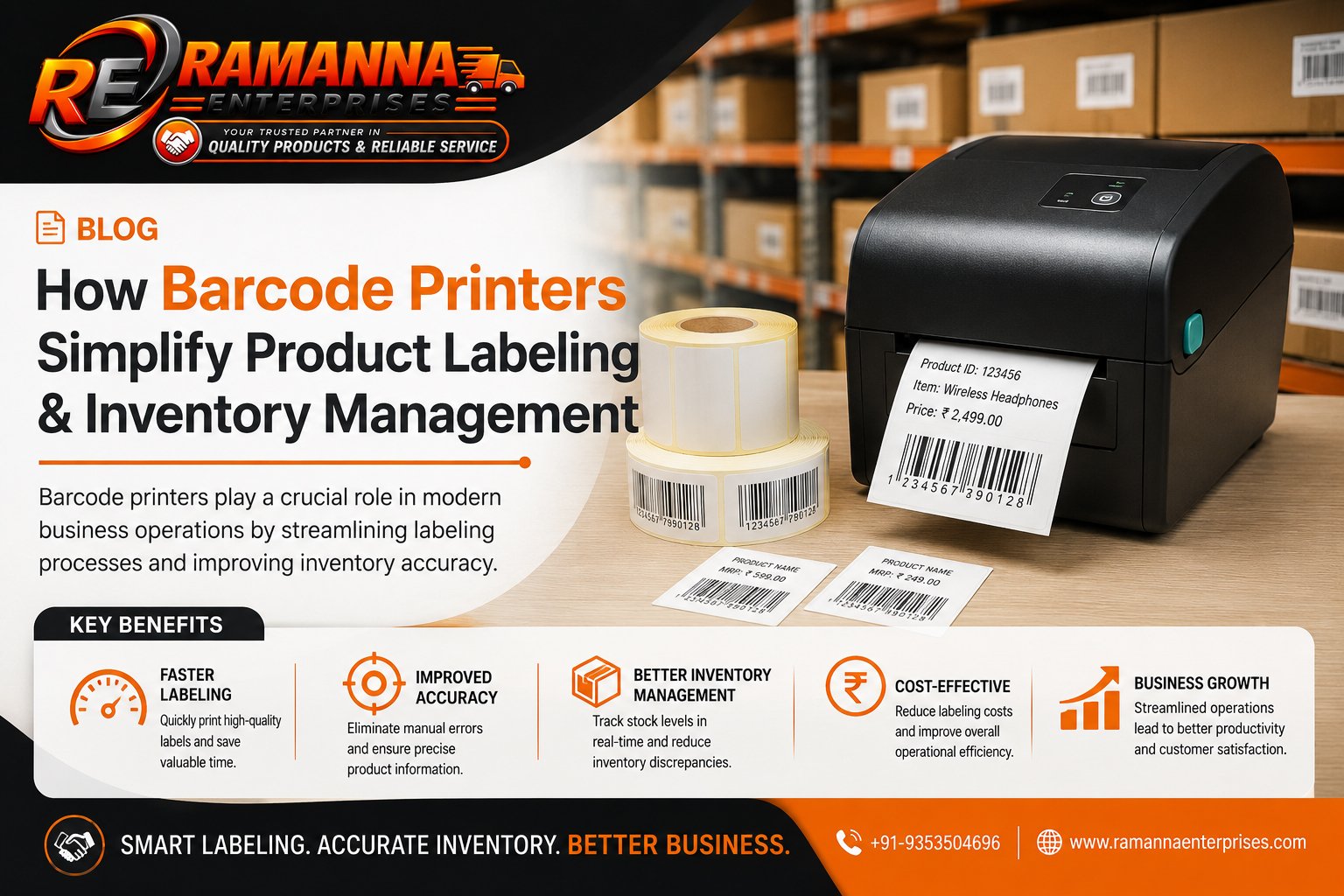 How Barcode Printers Simplify Product Labeling & Inventory Management